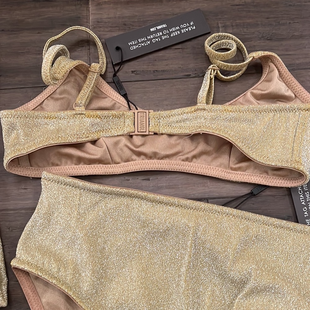 TRIANGL gold shimmer bikini - Picture 4 of 4